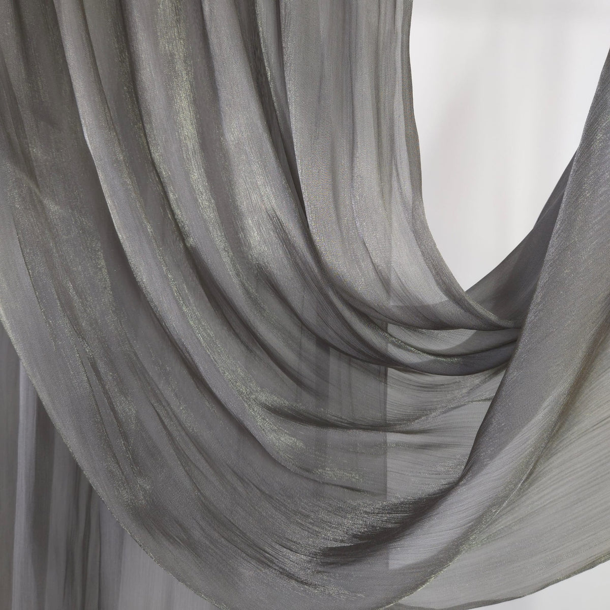 ORGANZA SILK HIJAB Charcoal Gray