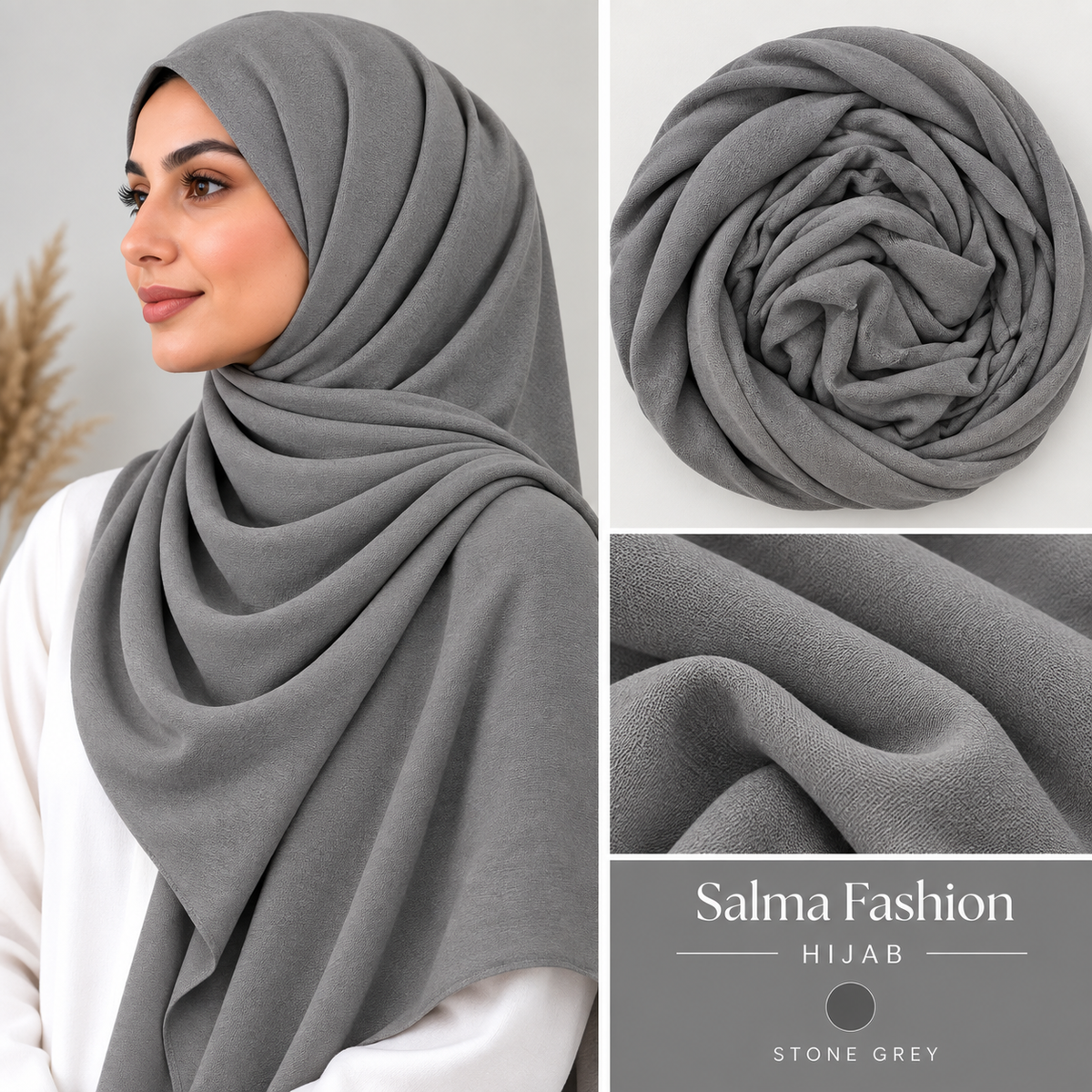 JERSEY HIJAB  philippine gray