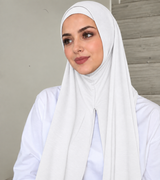 Jersey Instant Hijab white