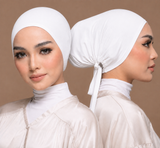 Bonnet Hijab  White