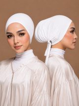 Bonnet Hijab  White