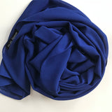 Premium Chiffon Hijab – Royal Blue 100