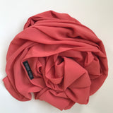 Premium Chiffon Hijab – Coral Pink 80