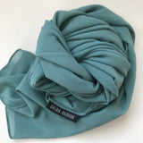 Premium Chiffon Hijab – Vert sauge 81