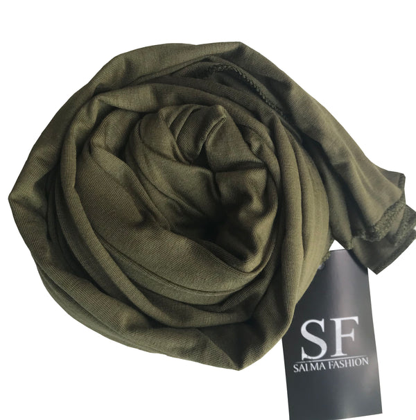 JERSEY HIJAB 8 olive green