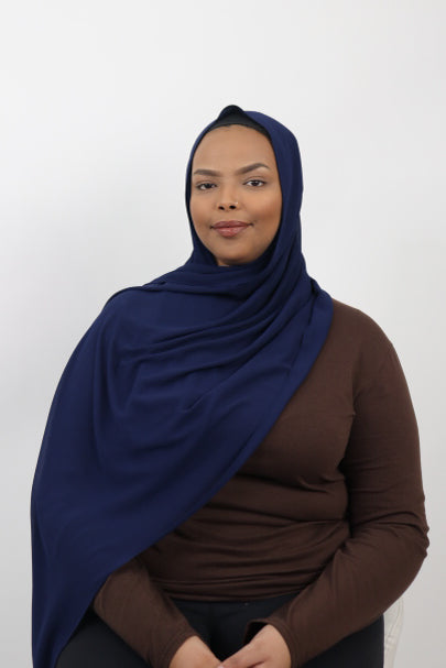 PREMIUM CHIFFON HIJAB  Navy Blue