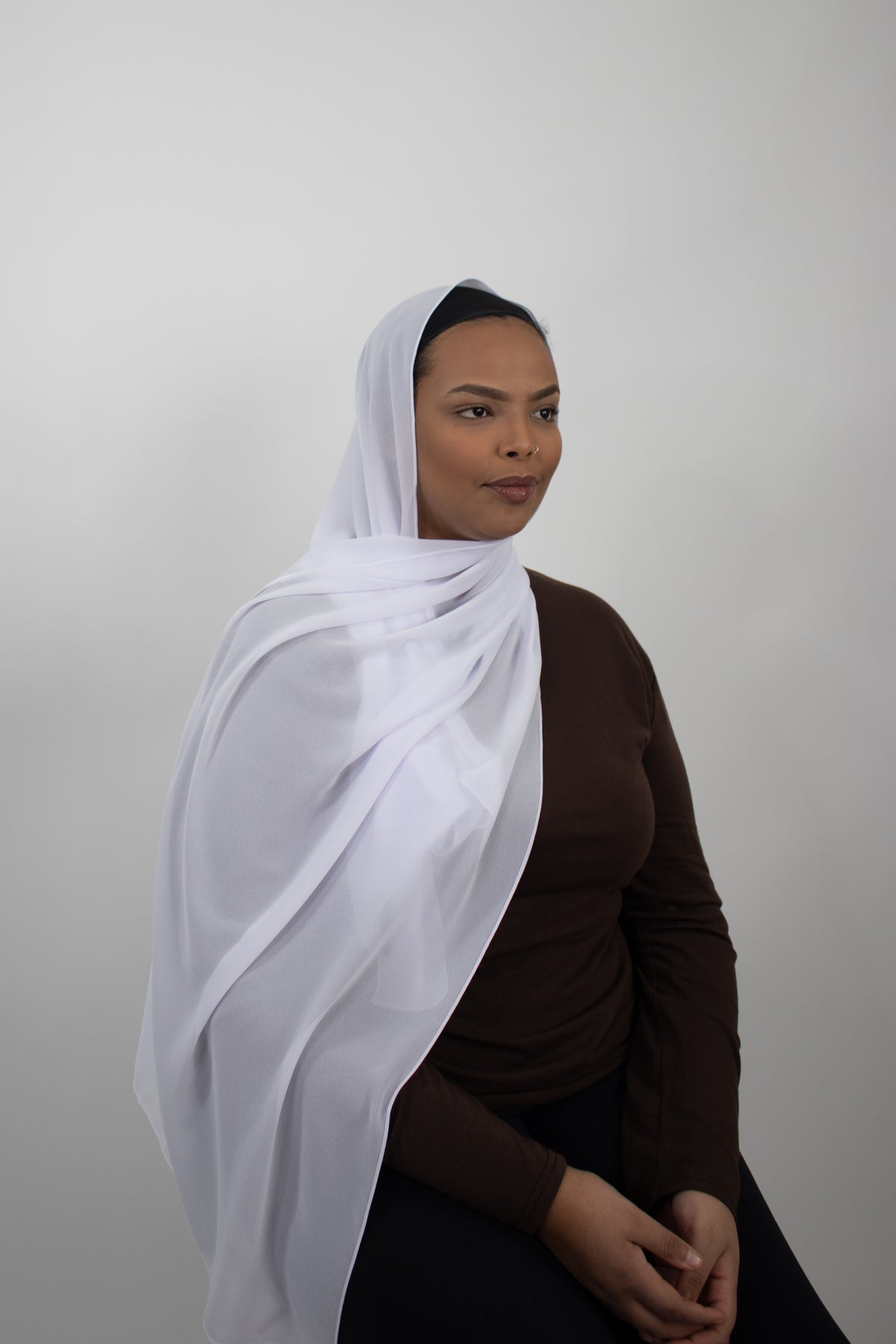 PREMIUM CHIFFON HIJAB white