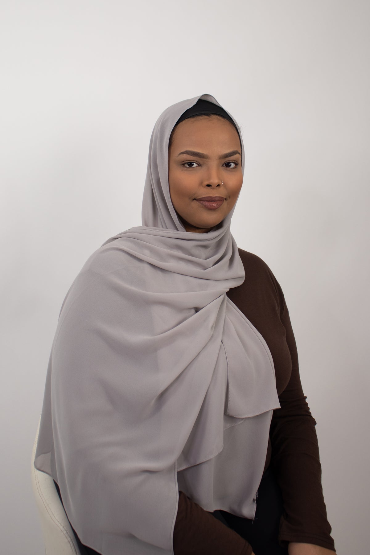 PREMIUM CHIFFON HIJAB Dove Gray