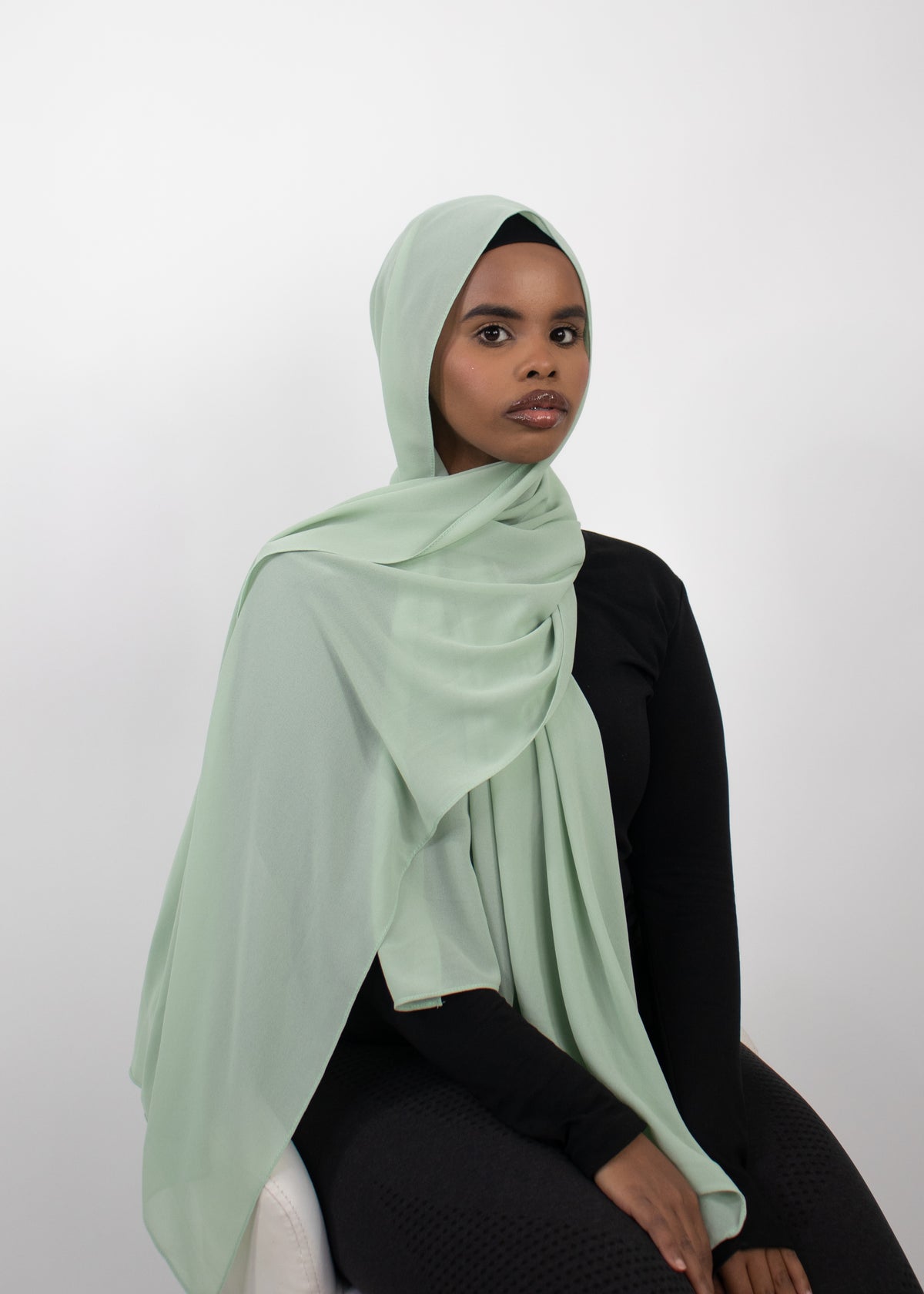 PREMIUM CHIFFON HIJAB  Mint Green