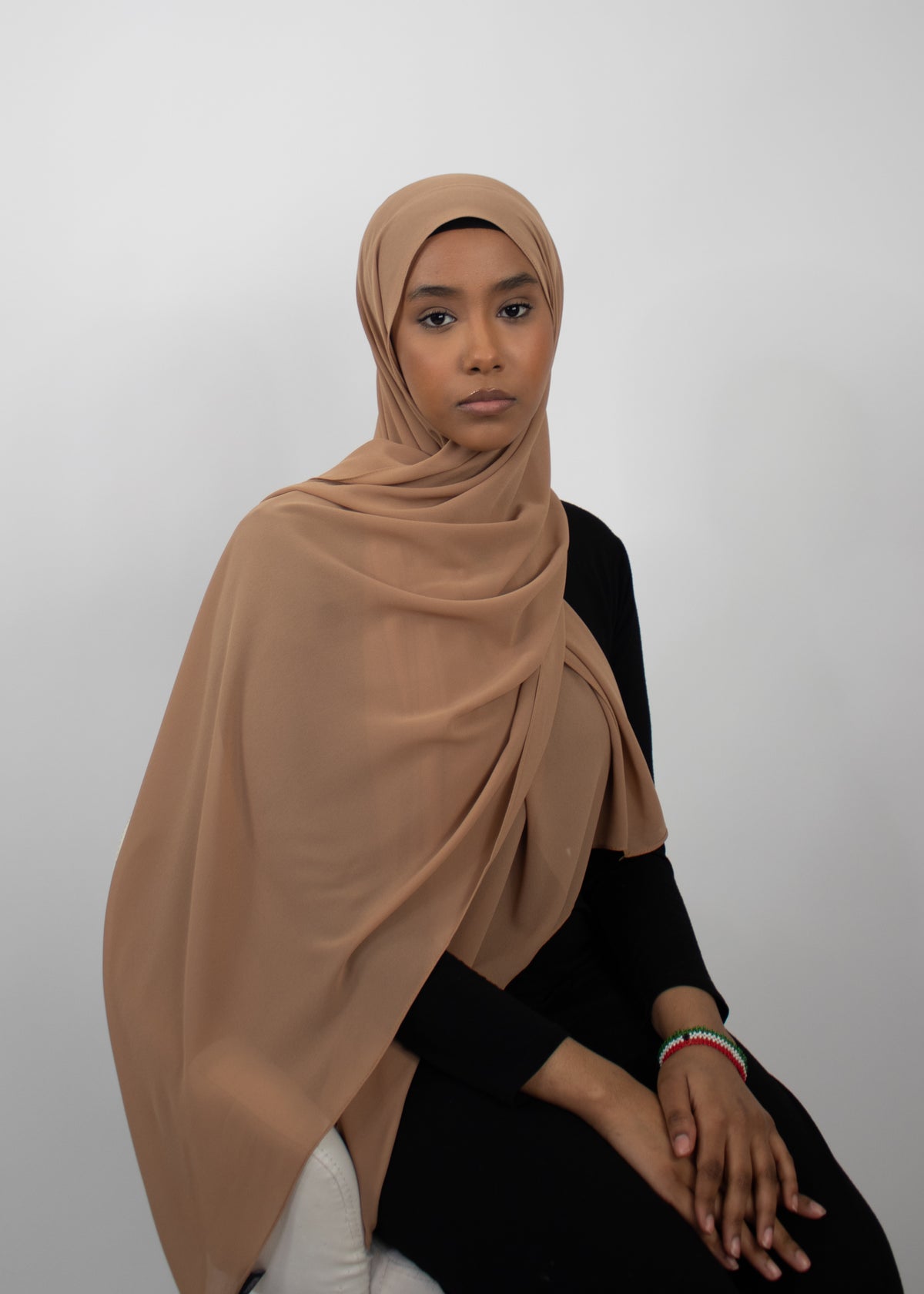PREMIUM CHIFFON HIJAB Camel Beige